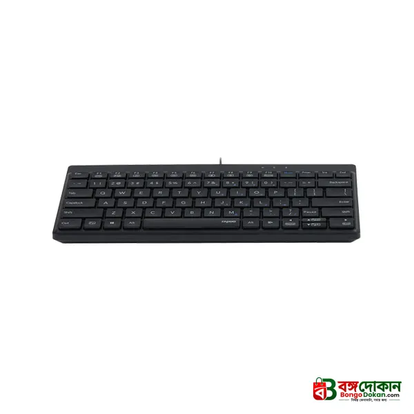 Rapoo NK8000 USB Wired Compact Keyboard (Black) – Space-Saving 80-Key Layout, Durable Laser-Carved Keycaps, FN Multimedia Hotkeys & 2-Year Warranty - বাংলাদেশে সেরা দাম ও স্পেসিফিকেশন - গ্যালারি