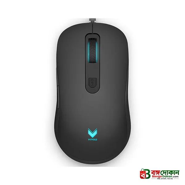 Rapoo V16 RGB Gaming Optical Mouse (Black) – 12,800 DPI Adjustable Sensor, 5 Programmable Buttons, Onboard Memory, Dynamic RGB Lighting & 2-Year Warranty - বাংলাদেশে সেরা দাম ও স্পেসিফিকেশন - গ্যালারি