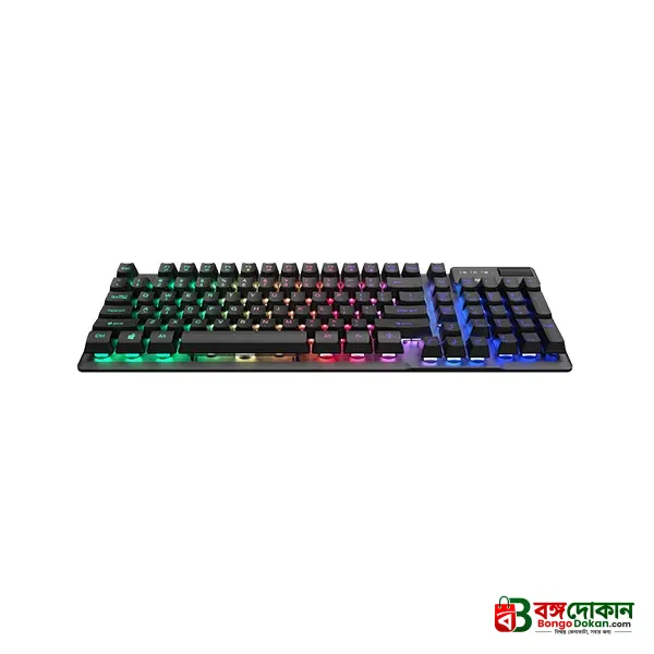 Rapoo V50S-98 Backlit Mechanical Gaming Keyboard (Black) – Compact 98-Key Layout, Tactile Mechanical Switches, Multi-Color Backlighting, Anti-Ghosting & 2-Year Warranty - বাংলাদেশে সেরা দাম ও স্পেসিফিকেশন - গ্যালারি