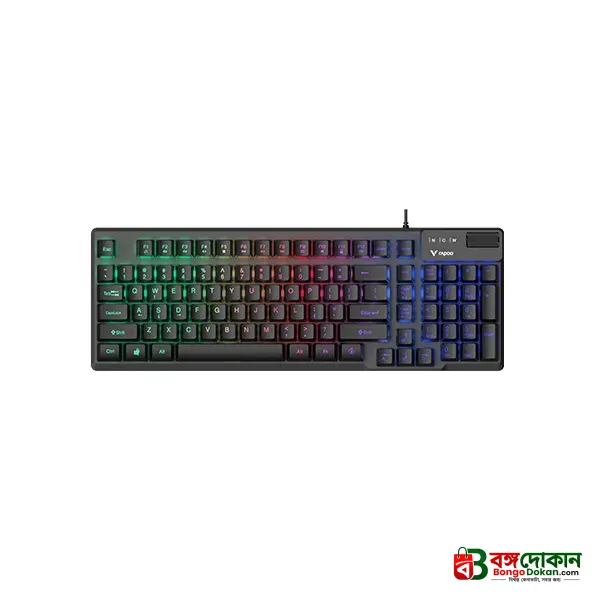 Rapoo V50S-98 Backlit Mechanical Gaming Keyboard (Black) – Compact 98-Key Layout, Tactile Mechanical Switches, Multi-Color Backlighting, Anti-Ghosting & 2-Year Warranty - বাংলাদেশে সেরা দাম ও স্পেসিফিকেশন - গ্যালারি