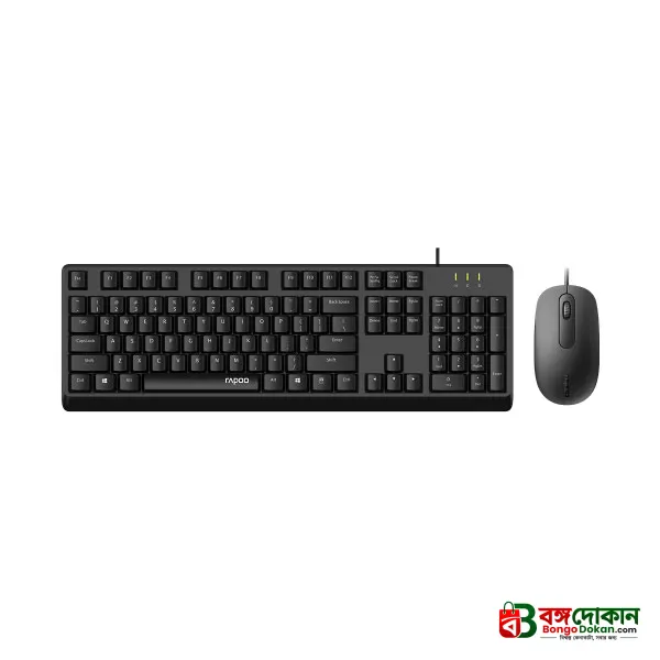 Rapoo X130 Pro Wired Keyboard and Mouse Combo (Black) – Full-Size Layout, High-Precision Optical Mouse, Plug-and-Play USB Connection & 2-Year Warranty - বাংলাদেশে সেরা দাম ও স্পেসিফিকেশন - গ্যালারি