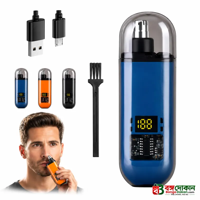 Rechargeable Electric Nose Hair Trimmer for Men & Women – Painless Stainless Steel Washable Grooming Kit with USB Fast Charging & Compact Travel Design - বাংলাদেশে সেরা দাম ও আকর্ষণীয় কালেকশন - গ্যালারি