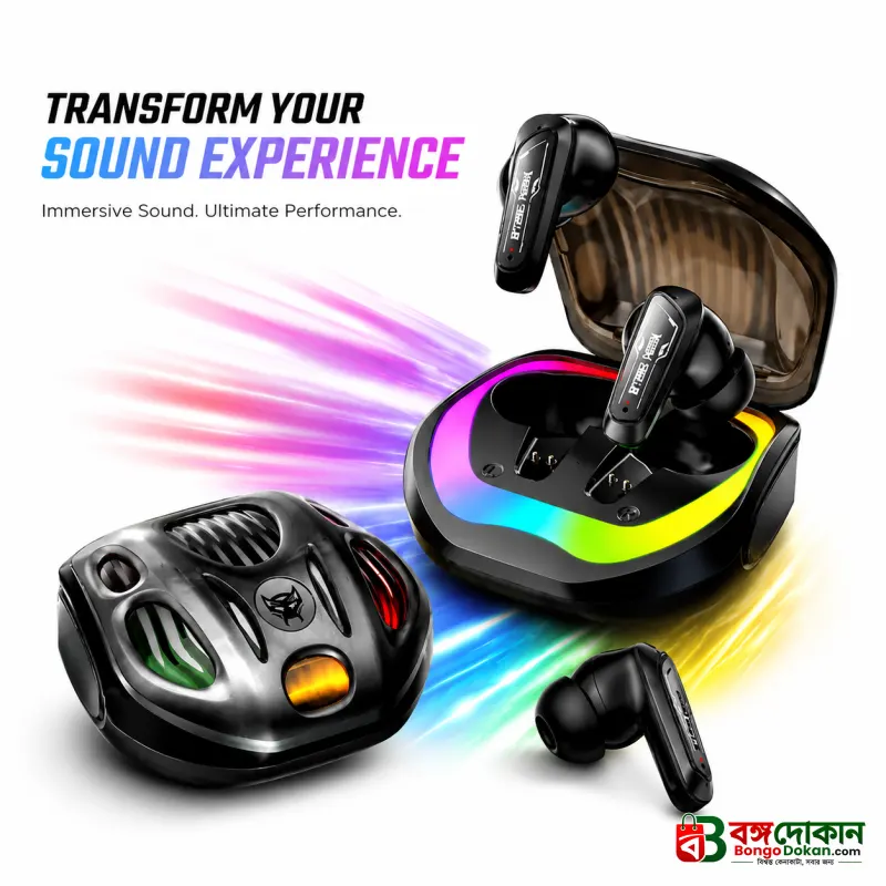 RECRSI RE-HG24 ANC & ENC Gaming Earbuds | Low Latency, Active Noise Cancellation, Crystal-Clear Calls & Immersive Sound - বাংলাদেশে সেরা দাম ও স্পেসিফিকেশন - বাংলাদেশে সেরা অফার ও দাম