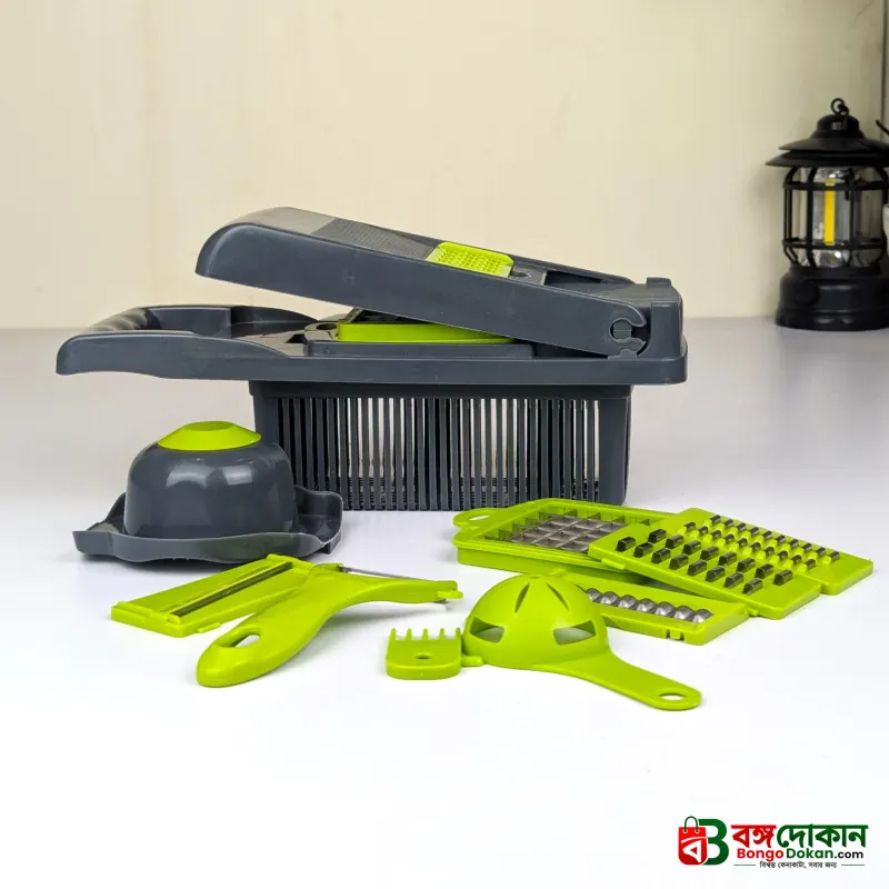 Revolutionize Cooking: 12-in-1 Multifunctional Vegetable Chopper Set - বাংলাদেশে সেরা দাম ও লাইফস্টাইল কালেকশন - গ্যালারি