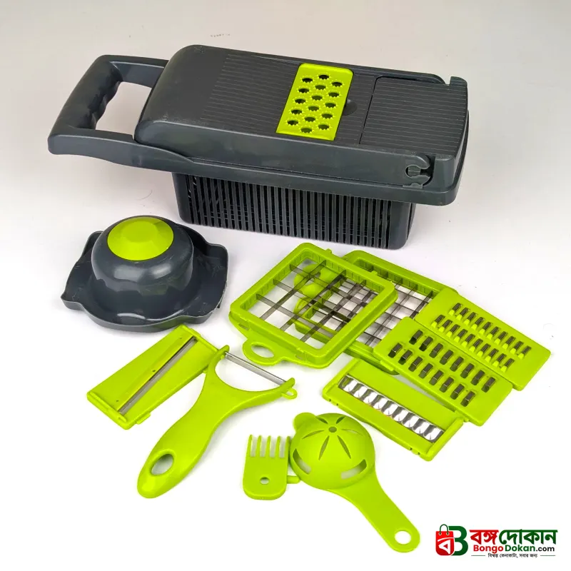 Revolutionize Cooking: 12-in-1 Multifunctional Vegetable Chopper Set - বাংলাদেশে সেরা দাম ও লাইফস্টাইল কালেকশন - গ্যালারি