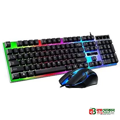 RGBB 699GS RGB USB Wired Gaming Keyboard and Mouse Combo – Standard Multifunctional Keyboard with Vibrant RGB Backlighting, Fashion Design & Laptop Compatibility - বাংলাদেশে সেরা দাম ও স্পেসিফিকেশন - গ্যালারি