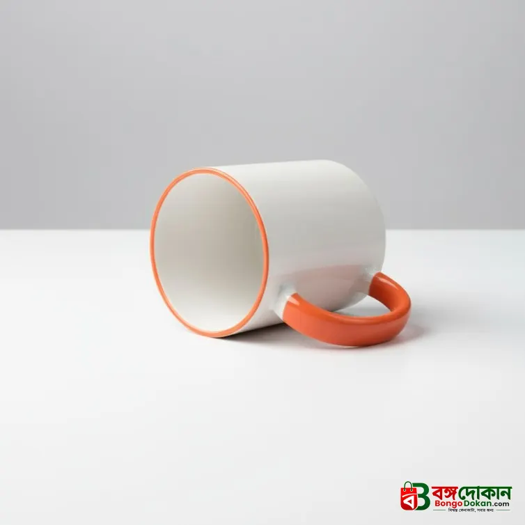 Rim Color Round Handle Coffee, Tea, Water Mug, Add Photo Text Logo Picture Image - বাংলাদেশে সেরা দাম ও লাইফস্টাইল কালেকশন - গ্যালারি