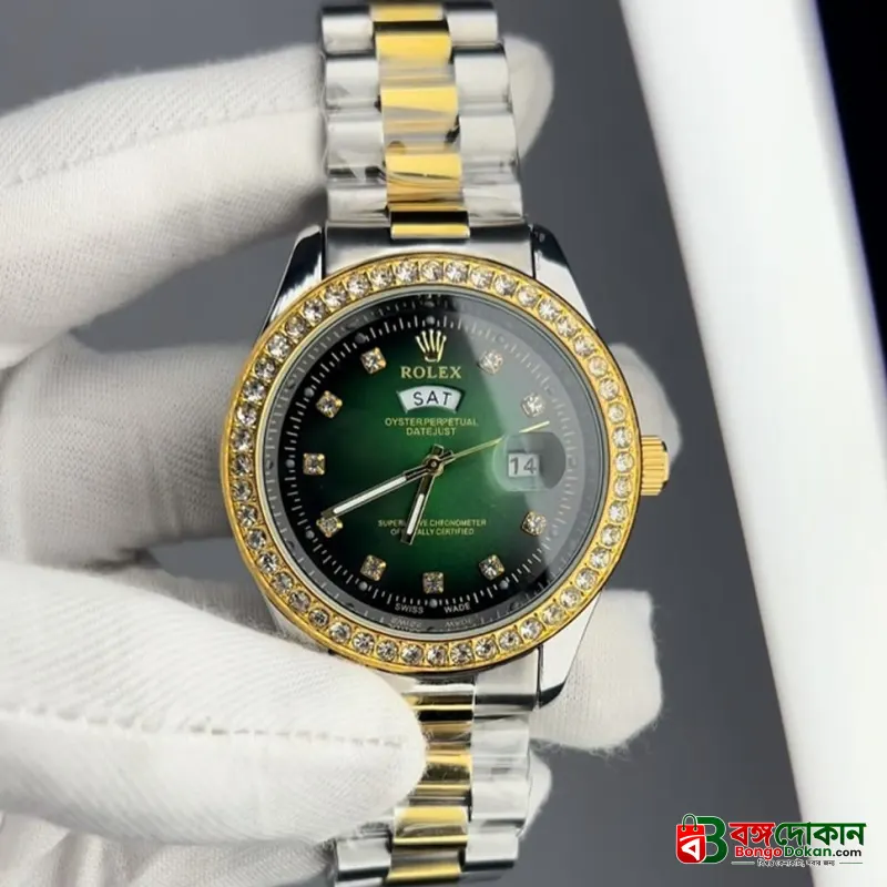 Rolex Quartz Movement Stainless Steel Analog Watch for Men - বাংলাদেশে সেরা দাম ও নতুন কালেকশন - গ্যালারি