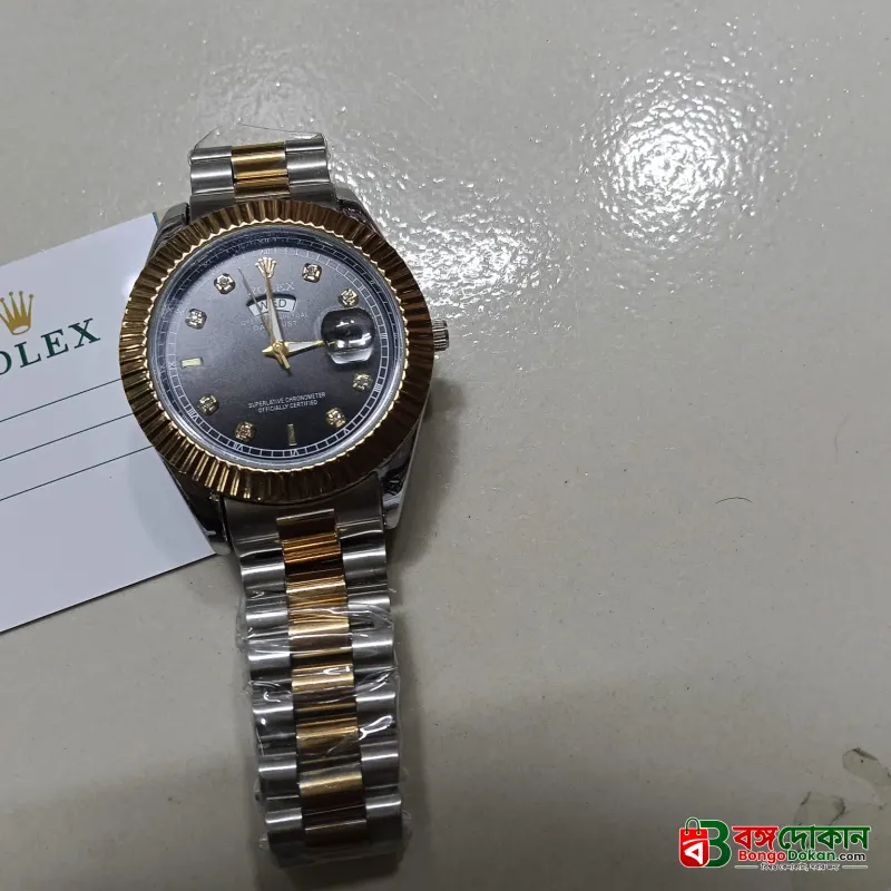 Rolex Quartz Movement Stainless Steel Analog Watch for Men - বাংলাদেশে সেরা দাম ও নতুন কালেকশন - গ্যালারি