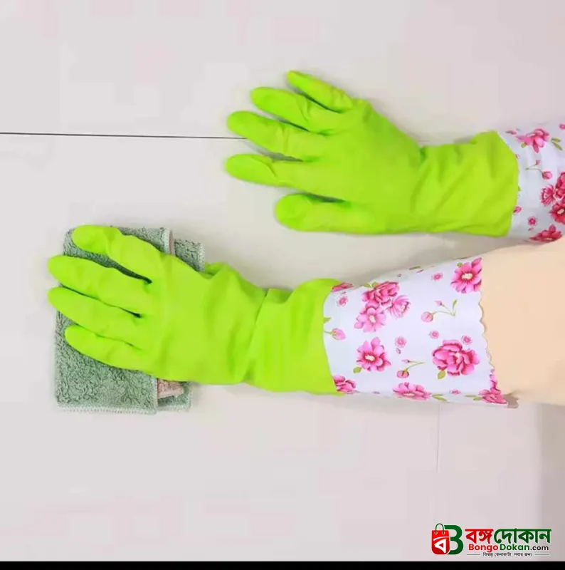 Rubber Cleaning & Kitchen Dishwashing Gloves – Durable, Waterproof & Heat-Resistant Multipurpose Gloves with Non-Slip Grip for Household Cleaning (Multi-Colors) - বাংলাদেশে সেরা দাম ও লাইফস্টাইল কালেকশন - গ্যালারি