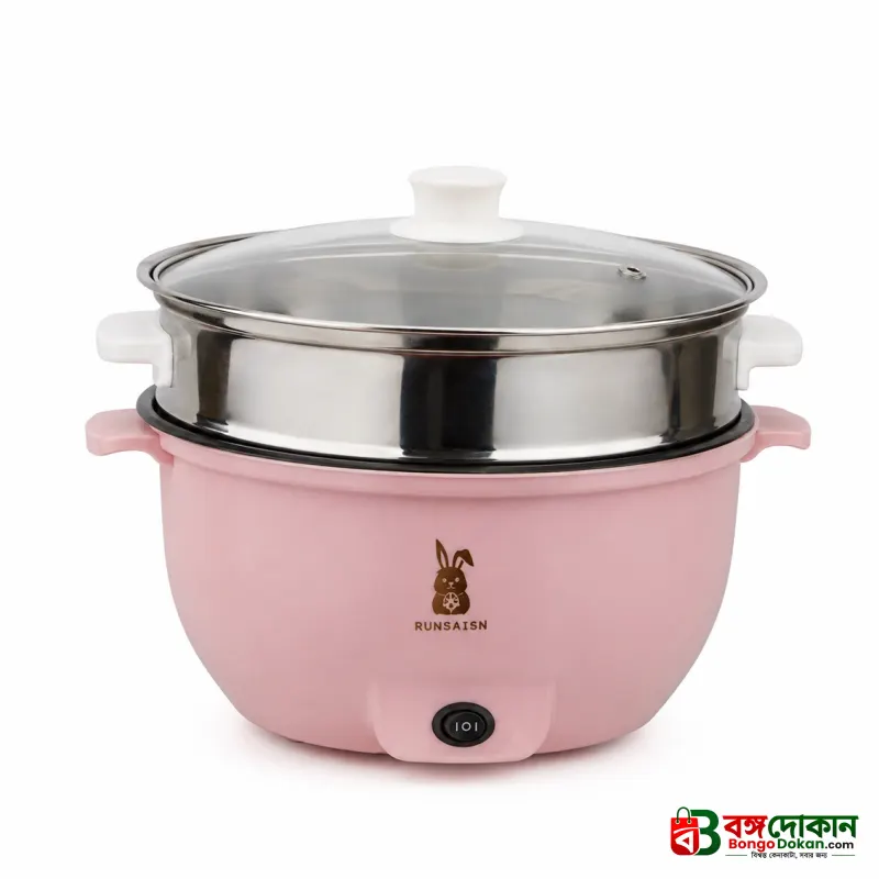 RUNBAISN 5.2L Electric Multi-Cooker & Hot Pot – Non-Stick Portable Electric Cooker with Steamer Tray, 2 Heating Modes for Rice, Noodles, Soup & Daily Cooking - বাংলাদেশে সেরা দাম ও স্পেসিফিকেশন - গ্যালারি