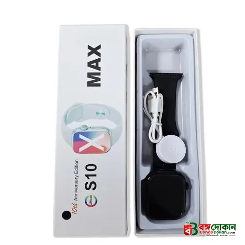 S10 Max Laxasfit Smart Watch 2.29 Inch AMOLED Display NFC Bluetooth Call Wireless Charging - বাংলাদেশে সেরা দাম ও স্মার্ট ফিচার - গ্যালারি