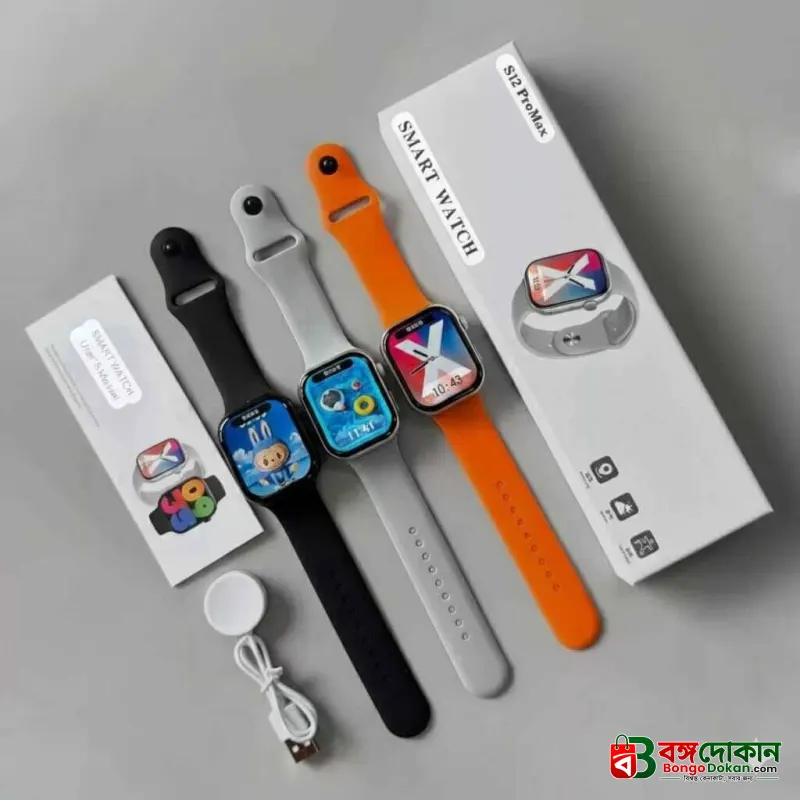 S12 Max Ferefit Smart Watch – NFC Access | Bluetooth Calling | Fast Wireless Charging - বাংলাদেশে সেরা দাম ও স্মার্ট ফিচার - গ্যালারি