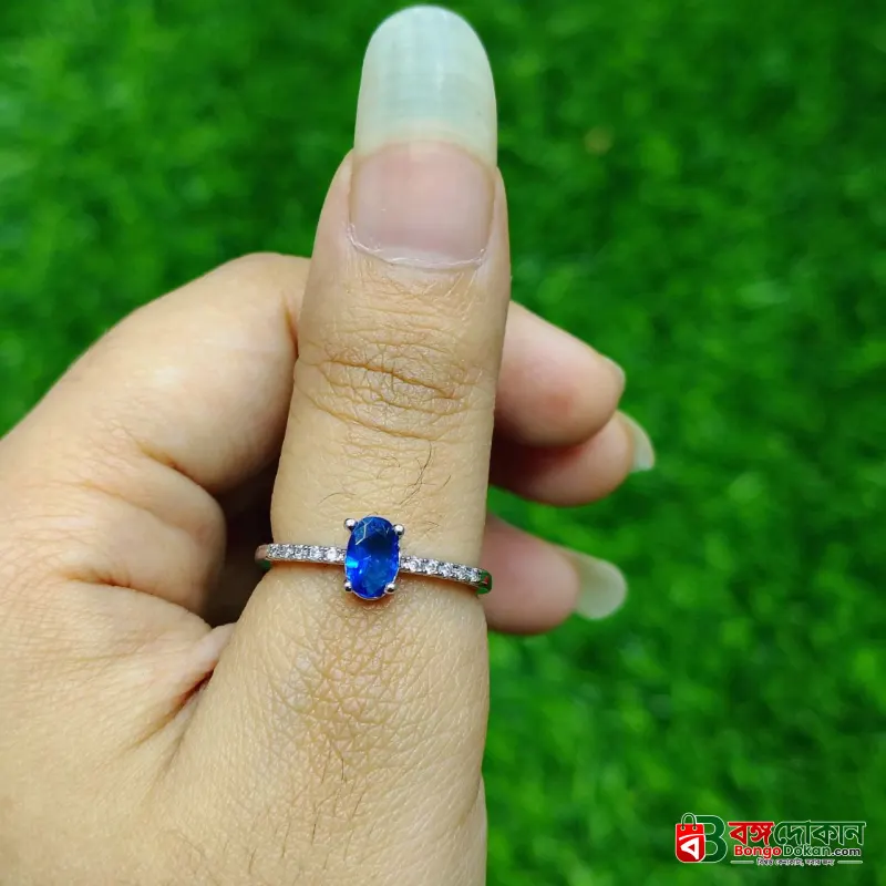 Sapphire Crystal Ring – Premium Silver Finish - বাংলাদেশে সেরা দাম ও এক্সক্লুসিভ ডিজাইন - গ্যালারি
