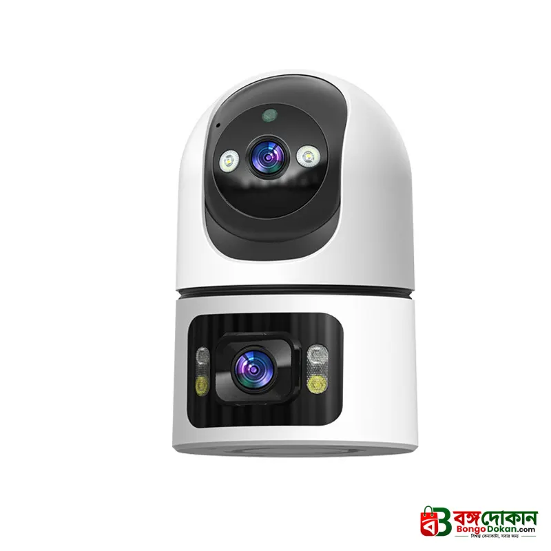 Smart V380 Q9 Dual-Lens & Dual-Screen 8MP WiFi Home Security Camera – 1080P Wireless Indoor CCTV with PTZ, AI Human Tracking, Color Night Vision & Yoosee App Support - বাংলাদেশে সেরা দাম ও স্পেসিফিকেশন - গ্যালারি