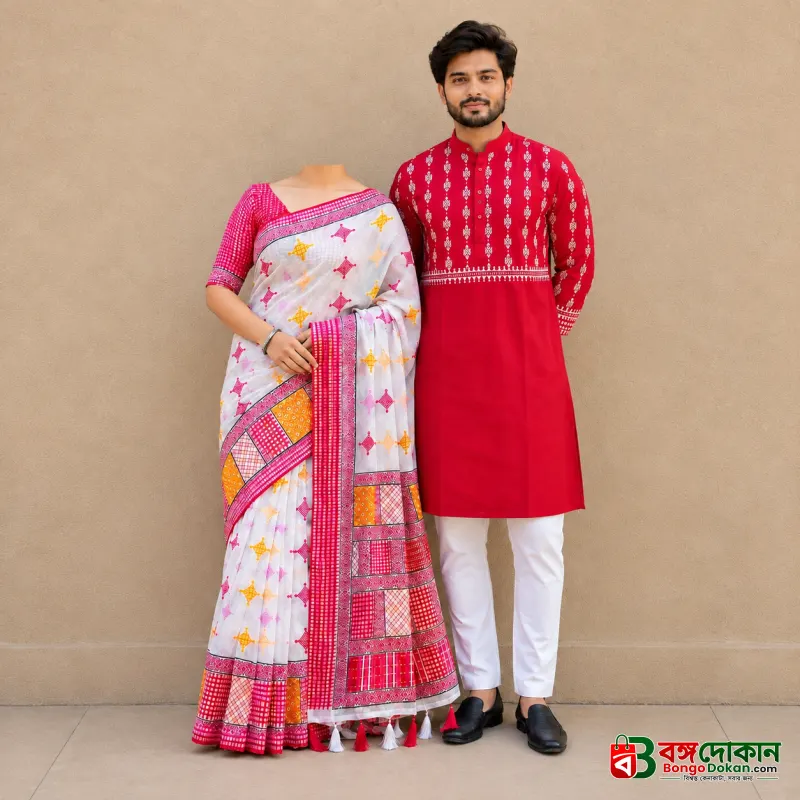 Special Puja Collection: Colorful Couple Sets for the Festivities - বাংলাদেশে সেরা দাম ও আকর্ষণীয় কালেকশন - বাংলাদেশে সেরা অফার ও দাম