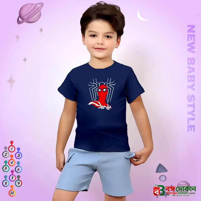 Spiderman (Cotton) T-Shirt for Kids - বাংলাদেশে সেরা দাম ও নতুন কালেকশন - বাংলাদেশে সেরা অফার ও দাম
