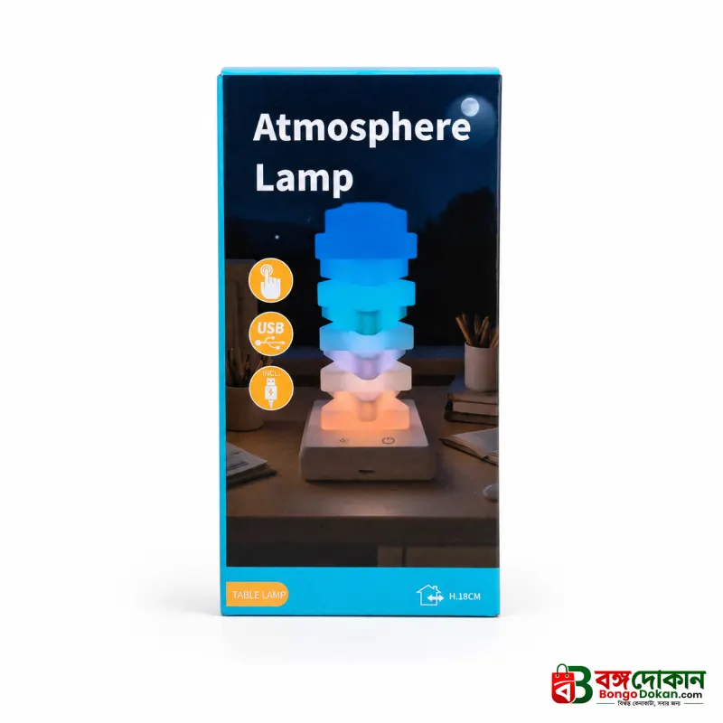 Stacking Blocks RGB Color LED Night Light – Customizable DIY Ambient Lamp with Smart Touch Control, Type-C Rechargeable & Eye-Caring Design for Bedroom & Decor - বাংলাদেশে সেরা দাম ও এক্সক্লুসিভ ডিজাইন - গ্যালারি