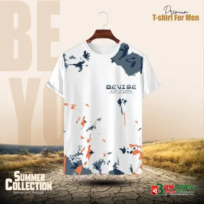Stylish Comfortable sports T-Shirt(ASh+White) - বাংলাদেশে সেরা দাম ও নতুন কালেকশন - গ্যালারি