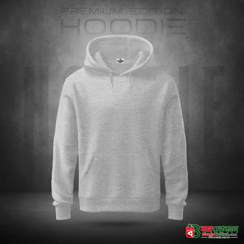 Stylish Premium Quality Solid Color Hoodie Ash - বাংলাদেশে সেরা দাম ও উইন্টার কালেকশন - বাংলাদেশে সেরা অফার ও দাম