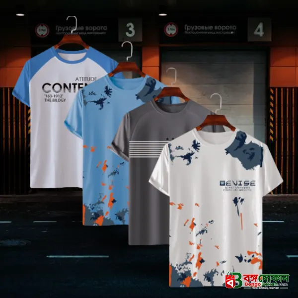 Stylish/Comfortable sports T-Shirt 4 (Four) pcs combo offer - বাংলাদেশে সেরা দাম ও নতুন কালেকশন - গ্যালারি