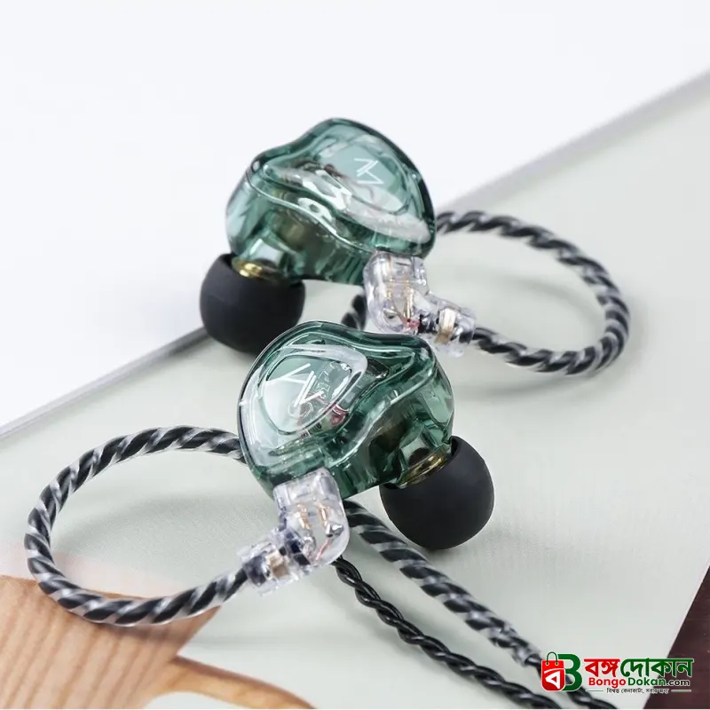 TRN MT1 Professional In-Ear Monitor Earphone – 10mm Dual Magnet Dynamic Driver Wired IEM with 0.75mm 2-Pin Detachable Cable, Transparent Polycarbonate Shell & 3.5mm L-Shaped Plug - বাংলাদেশে সেরা দাম ও স্পেসিফিকেশন - গ্যালারি