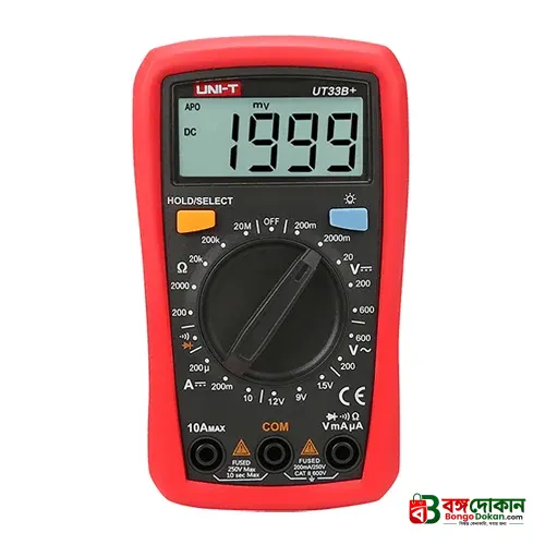 UNI-T UT33B+ Palm-Size Digital Multimeter – Entry-Level AC/DC Voltage, Resistance, Diode & Battery Tester with Clear LCD & CAT II 600V Safety - বাংলাদেশে সেরা দাম ও স্পেসিফিকেশন - গ্যালারি