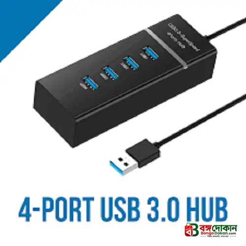 USB 3.0 4 Port USB 3.0 Hub for PC Laptop Tablet - 4 Ports High Speed USB HUB - বাংলাদেশে সেরা দাম ও স্পেসিফিকেশন - গ্যালারি