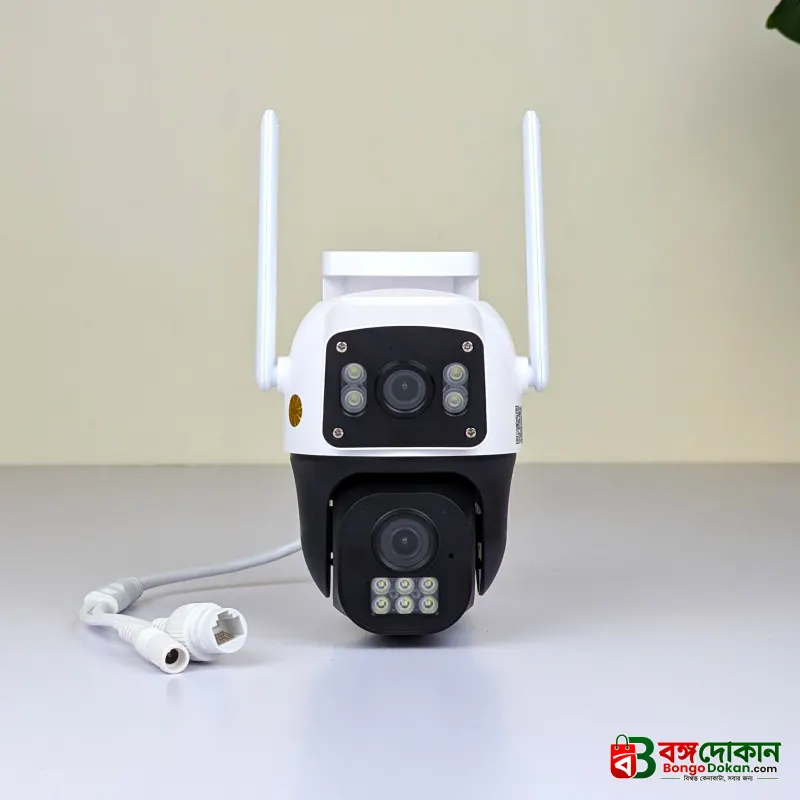 V380 Dual Lens 8MP Outdoor WiFi Security Camera – Bullet & PTZ Gun-Ball Linkage Camera with Human Motion Tracking, Night Vision, Two-Way Audio & IP66 Waterproof - বাংলাদেশে সেরা দাম ও স্পেসিফিকেশন - গ্যালারি