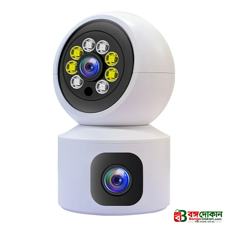 V380 Pro Dual Lens 1080P WiFi Security Camera – Rotatable 360-Degree Wireless Indoor CCTV with Smart AI Motion Tracking, Night Vision & Two-Way Audio (Model: V9L) - বাংলাদেশে সেরা দাম ও স্পেসিফিকেশন - গ্যালারি