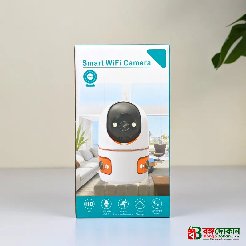 V380 Pro Dual Lens 1080P WiFi Security Camera – Rotatable 360-Degree Wireless Indoor CCTV with Smart AI Motion Tracking, Night Vision & Two-Way Audio (Model: V9L) - বাংলাদেশে সেরা দাম ও স্পেসিফিকেশন - গ্যালারি