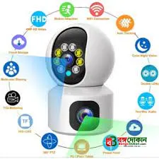 V380 Pro Dual Lens 1080P WiFi Security Camera – Rotatable 360-Degree Wireless Indoor CCTV with Smart AI Motion Tracking, Night Vision & Two-Way Audio (Model: V9L) - বাংলাদেশে সেরা দাম ও স্পেসিফিকেশন - গ্যালারি