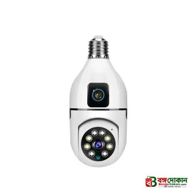 V380 SQ002 3MP Bulb WiFi IP Camera – 360-Degree Panoramic Wireless CCTV with Color Night Vision, Two-Way Audio, Motion Detection & E27 Socket Installation - বাংলাদেশে সেরা দাম ও স্পেসিফিকেশন - গ্যালারি