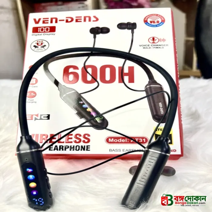 VEN-DENS 600H Wireless Earphone (Model: AT31) - বাংলাদেশে সেরা দাম ও স্পেসিফিকেশন - গ্যালারি