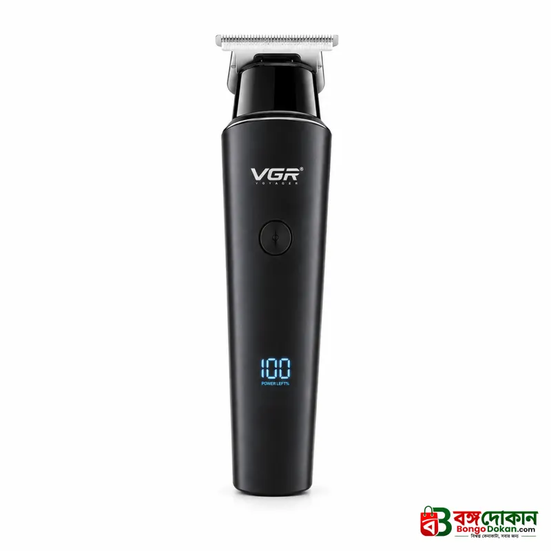 VGR V-937 Professional Cordless Hair & Beard Trimmer for Men – 500 Min Runtime, 2000mAh Battery, Smart LCD Display, Type-C & Zero Gap Stainless Steel Blade (Black) - বাংলাদেশে সেরা দাম ও স্পেসিফিকেশন - গ্যালারি
