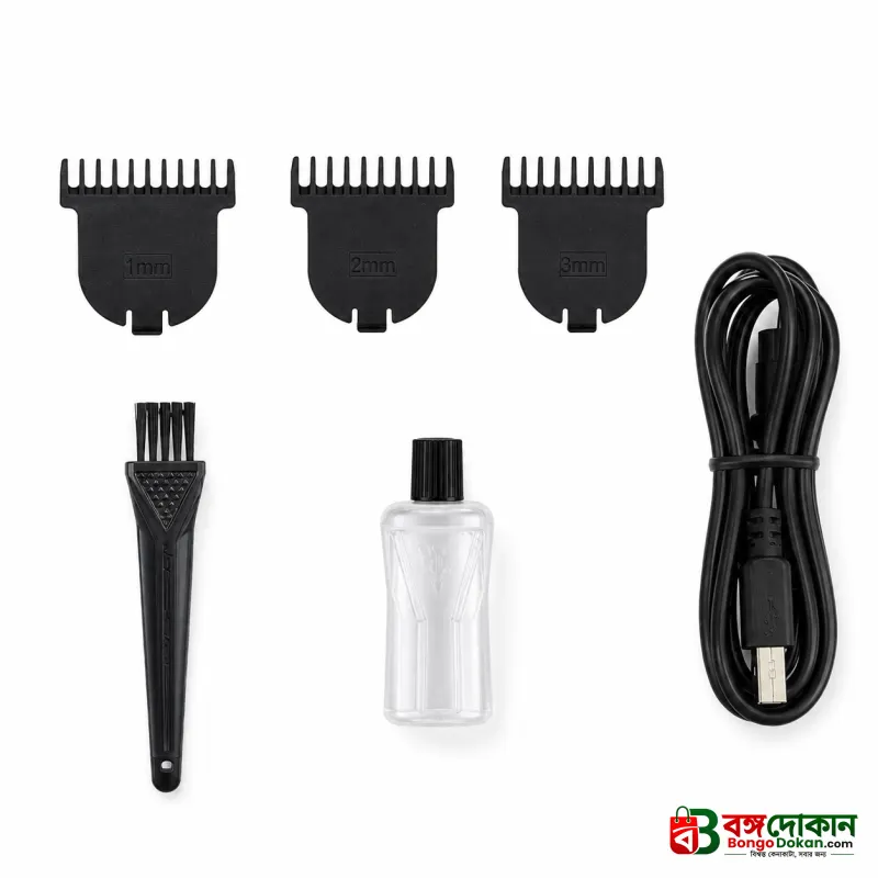 VGR V-937 Professional Cordless Hair & Beard Trimmer for Men – 500 Min Runtime, 2000mAh Battery, Smart LCD Display, Type-C & Zero Gap Stainless Steel Blade (Black) - বাংলাদেশে সেরা দাম ও স্পেসিফিকেশন - গ্যালারি