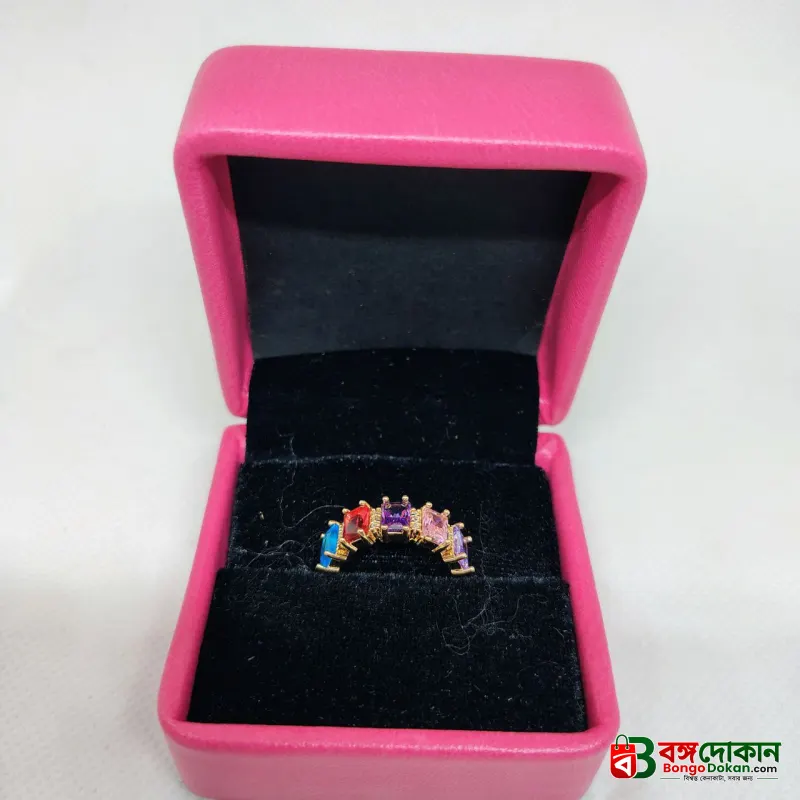 vibrant gold ring adorned with colorful gemstones, - বাংলাদেশে সেরা দাম ও এক্সক্লুসিভ ডিজাইন - গ্যালারি