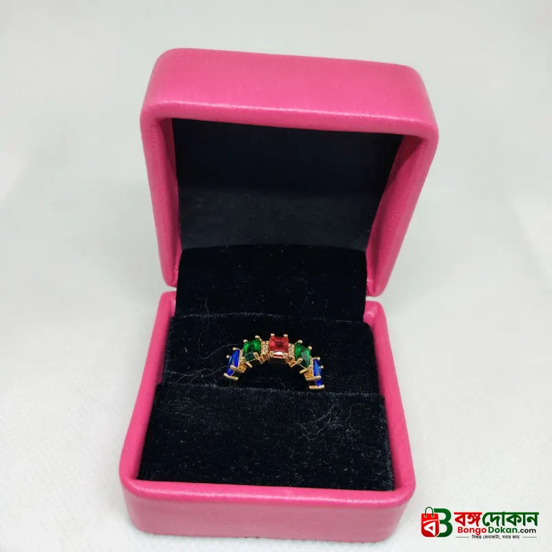 vibrant gold ring adorned with colorful gemstones, - বাংলাদেশে সেরা দাম ও এক্সক্লুসিভ ডিজাইন - গ্যালারি