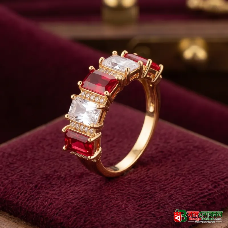 vibrant gold ring adorned with colorful gemstones - বাংলাদেশে সেরা দাম ও এক্সক্লুসিভ ডিজাইন - বাংলাদেশে সেরা অফার ও দাম