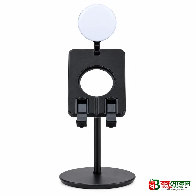 Video Call Light Stand – Adjustable Desktop Ring Light with Phone Holder for Live Streaming, Online Meetings, TikTok & Video Recording - বাংলাদেশে সেরা দাম ও এক্সক্লুসিভ ডিজাইন - গ্যালারি