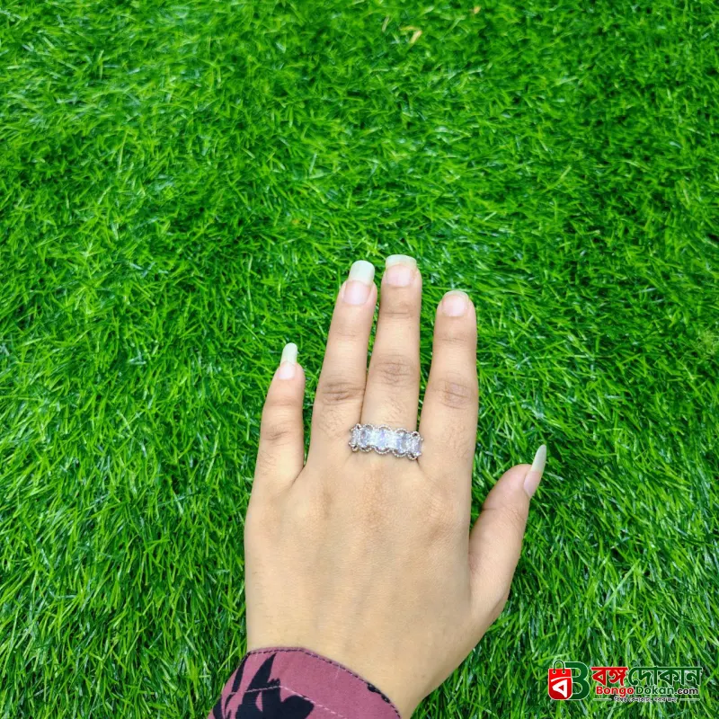 Vintage Oval Crystal Eternity Ring - বাংলাদেশে সেরা দাম ও এক্সক্লুসিভ ডিজাইন - গ্যালারি