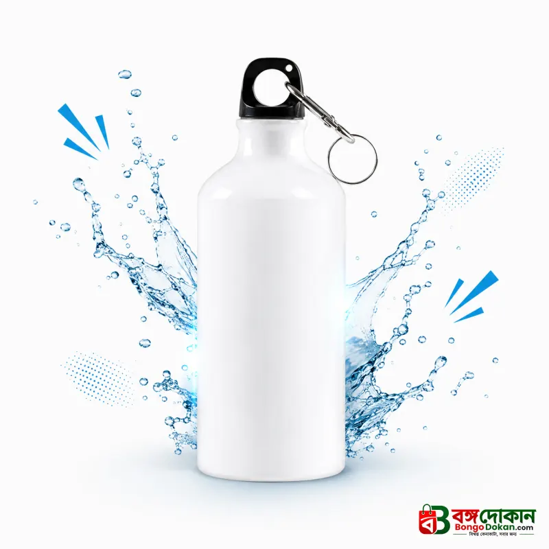 Water Bottle White 500ml – Lightweight Aircraft-Grade Aluminum Portable Sports & Travel Bottle with Glossy Finish & Carton Box (Model: INTE-7801) - বাংলাদেশে সেরা দাম ও লাইফস্টাইল কালেকশন - বাংলাদেশে সেরা অফার ও দাম