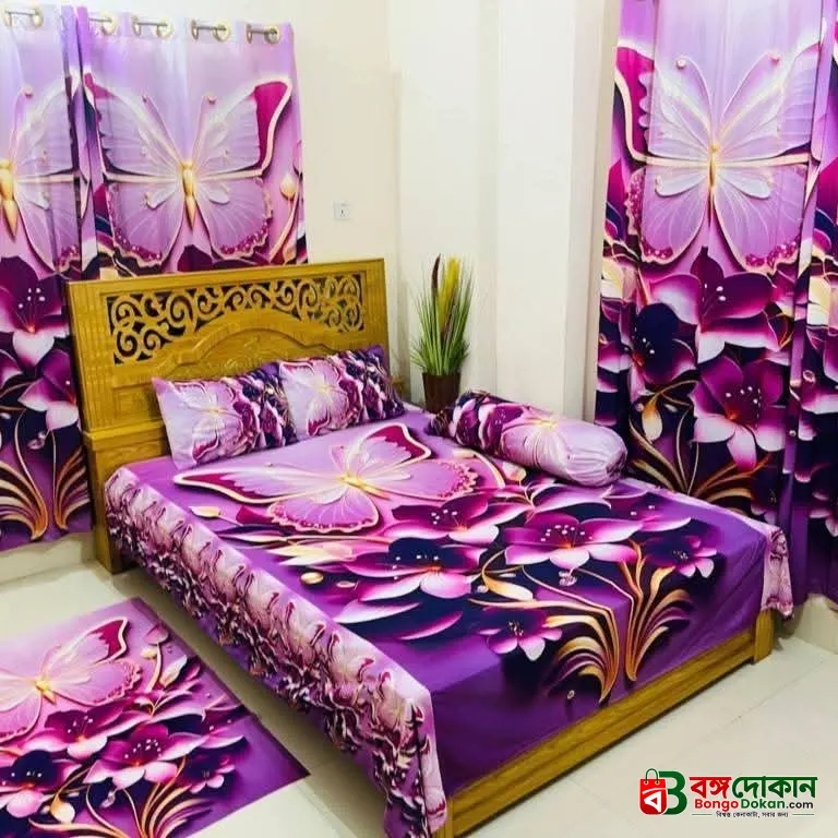 Water Proof China Premium 3D Design Bed Sheet King Size (7.8ft/6.8ft) - বাংলাদেশে সেরা দাম ও লাইফস্টাইল কালেকশন - গ্যালারি