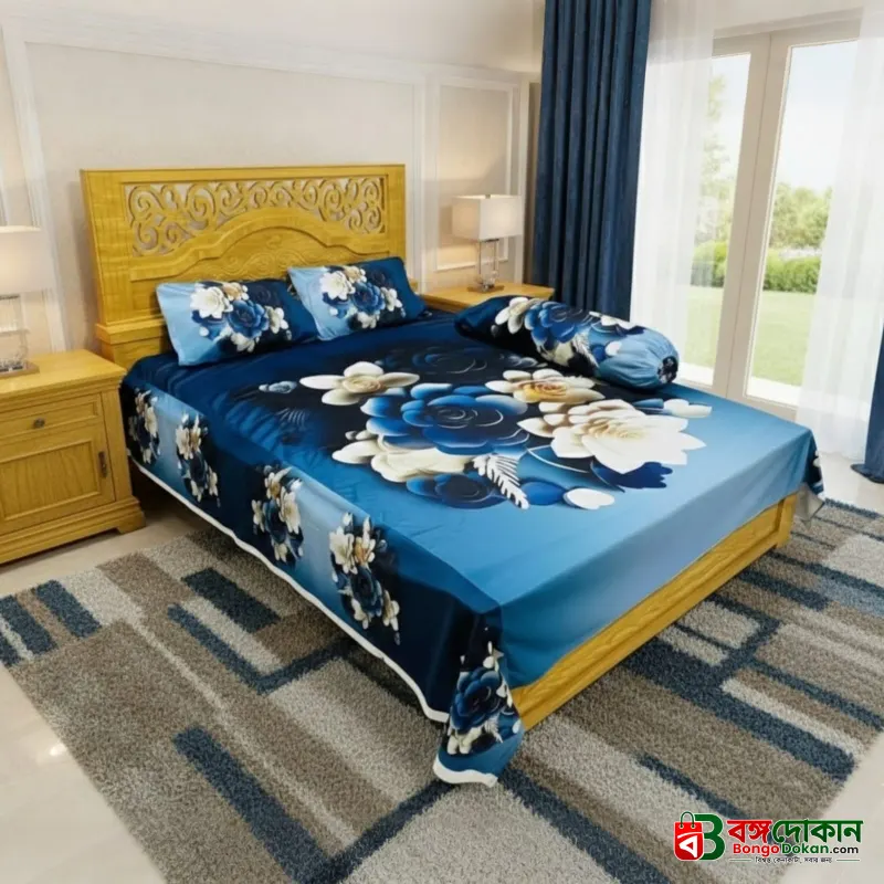 Water Proof China Premium 3D Design Bed Sheet King Size (7.8ft/6.8ft ) - বাংলাদেশে সেরা দাম ও লাইফস্টাইল কালেকশন - বাংলাদেশে সেরা অফার ও দাম