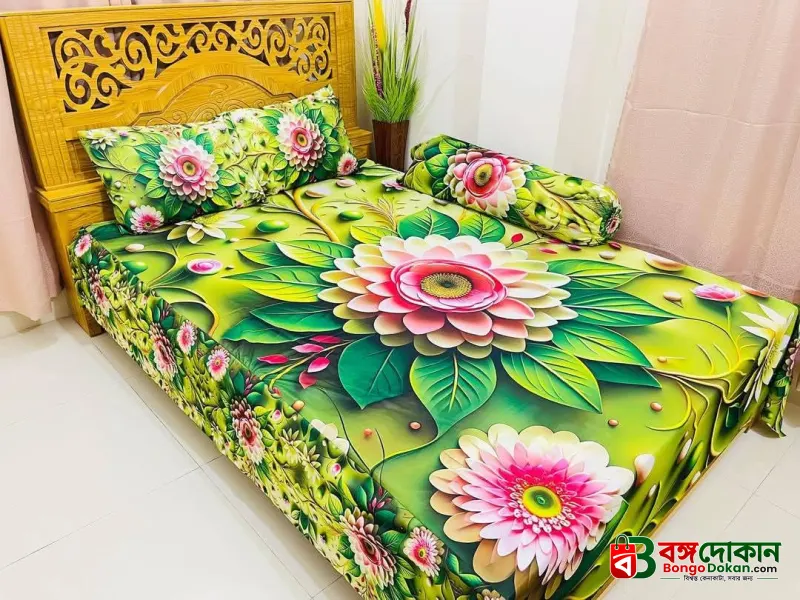 Water Proof China Premium 3D Design Bed Sheet King Size (7.8ft/6.8ft) - বাংলাদেশে সেরা দাম ও লাইফস্টাইল কালেকশন - বাংলাদেশে সেরা অফার ও দাম
