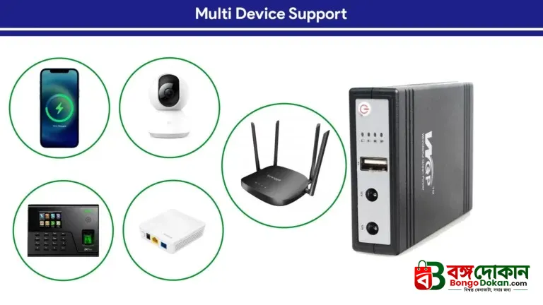 WGP Mini UPS 10400mAh for WiFi Router – 12V Input, Multi-Voltage Output (5V/9V/12V) Uninterruptible Power Supply with Smart Safety Protection - বাংলাদেশে সেরা দাম ও স্পেসিফিকেশন - গ্যালারি