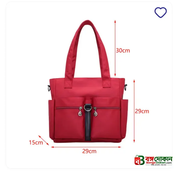 Women Casual Large Capacity Waterproof Oxford Cloth Bag (maroon) - বাংলাদেশে সেরা দাম ও আকর্ষণীয় কালেকশন - গ্যালারি