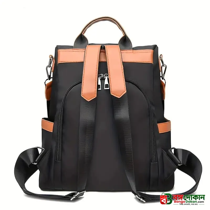 Women Large Capacity Outdoor Tote Bag ( Orrange/ black) - বাংলাদেশে সেরা দাম ও আকর্ষণীয় কালেকশন - গ্যালারি