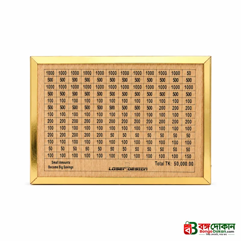 Wooden Money Saving Box (Piggy Bank) 50,000 tk - বাংলাদেশে সেরা দাম ও লাইফস্টাইল কালেকশন - গ্যালারি