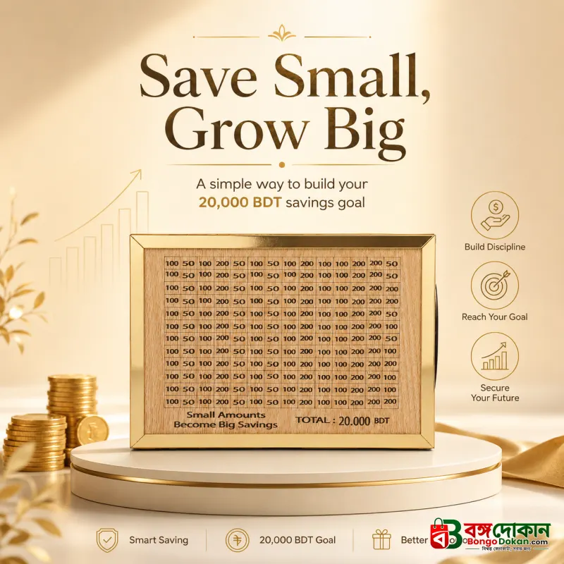 Wooden Money Saving Box (Piggy Bank) 20,000 tk - বাংলাদেশে সেরা দাম ও লাইফস্টাইল কালেকশন - বাংলাদেশে সেরা অফার ও দাম